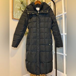 Cole Haan 32" Signature Hooded Taffeta Down Coat